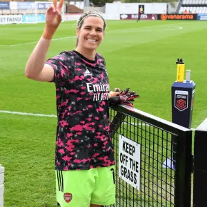 Arsenal Women vs Aston Villa Women: 2021 FA WSL Match at Empty Meadow Park Arsenal Women vs Aston Villa Women: 2021 FA WSL Match at Empty Meadow Park