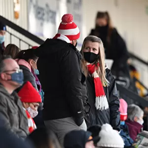 Arsenal Women vs Birmingham City Women: FA WSL Clash at Meadow Park (2020-21) - Passionate Arsenal Fans in Action