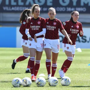 Arsenal Women vs Brighton & Hove Albion: Empty Meadow Park in FA WSL Match (2020-21) Arsenal Women vs Brighton & Hove Albion: Empty Meadow Park in FA WSL Match (2020-21)