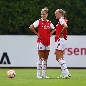 Arsenal Women vs Brighton & Hove Albion Women: Catley and Maanum in Action - Pre-Season Friendly (2022-23)