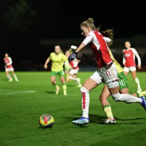 Arsenal Women vs. Bristol City Women: Vivianne Miedema in Action during the FA WSL Cup Match, 2023-24