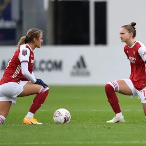 Arsenal Women vs Chelsea Women: Solidarity Kneel at Barclays FA Womens Super League Match