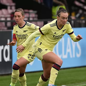 Arsenal Women vs Crystal Palace Women: Vitality FA Cup 5th Round Showdown - Caitlin Foord and Jordan Nobbs in Action