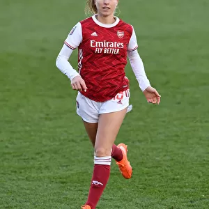 Arsenal Women vs. Everton Women: Lia Walti in Action - Barclays FA WSL Clash at Meadow Park (2020-21)