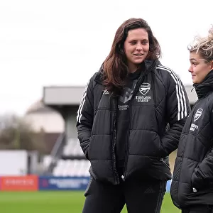 Arsenal Women vs Manchester City: Pre-Match Pitch Inspection at Meadow Park (2022-23)