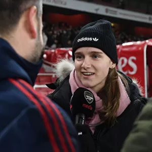 Arsenal Women vs Manchester United: Viviane Miedema's Interview at Half Time (Premier League, 2019-20)