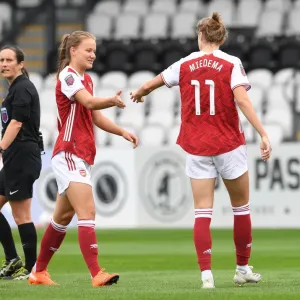 Arsenal Women vs. Reading Women: Malin Gut and Vivianne Miedema in Action, FA WSL 2020-21
