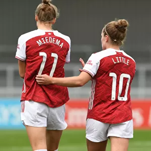 Arsenal Women vs Reading Women: Miedema and Little in Action during 2020-21 FA WSL Clash