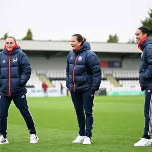 Arsenal Women vs West Ham United: Pre-Match Inspection at Meadow Park - Barclays Women's Super League (2023-24)