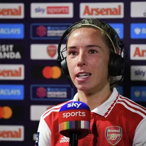 Arsenal Women vs West Ham United: Jordan Nobbs Celebrates Post-Match at Meadow Park