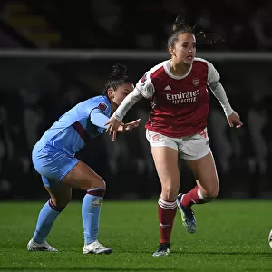 Arsenal Women vs. West Ham United Women: 2021 FA WSL Match at Empty Meadow Park