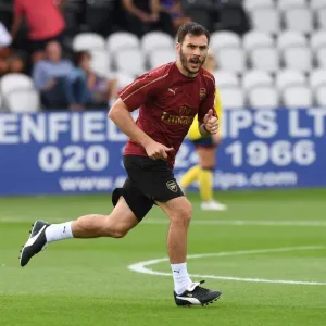 Arsenal Women's Assistant Coach Aaron D Antino Preparing for Arsenal vs West Ham United (2018-19)