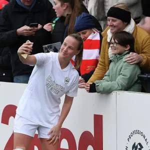Arsenal Women's Beth Mead Interacts with Fans after FA Cup Match vs. Watford Women Arsenal Women's Beth Mead Interacts with Fans after FA Cup Match vs. Watford Women