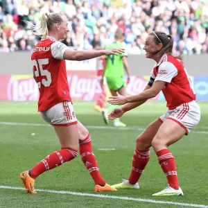 Arsenal Women's Champion League Semi-Final: Stina Blackstenius Scores Double against VfL Wolfsburg