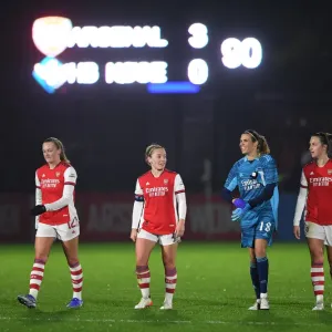 Arsenal Women's Champions League: Frida Maanum, Kim Little, Lydia Williams, and Lotte Wubben-Moy Celebrate Victory Over HB Koge Arsenal Women's Champions League: Frida Maanum, Kim Little, Lydia Williams, and Lotte Wubben-Moy Celebrate Victory Over HB Koge