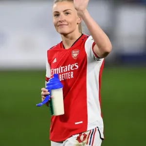 Arsenal Women's Champions League Triumph: Leah Williamson's Euphoric Moment at Volkswagen Arena
