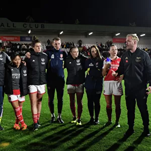 Arsenal Women's Coach Jonas Eidevall Addresses Team After Match Against Brighton & Hove Albion