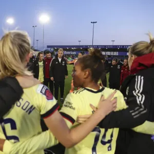 Arsenal Women's Coach Jonas Eidevall Addresses Team After Everton Match (FA WSL 2021-22)