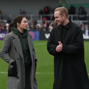 Arsenal Women's Coach Jonas Eidevall and Jodie Taylor Celebrate Fourth Round FA Cup Victory over Watford Women Arsenal Women's Coach Jonas Eidevall and Jodie Taylor Celebrate Fourth Round FA Cup Victory over Watford Women