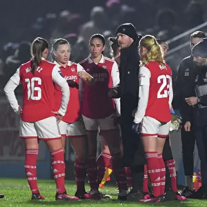 Arsenal Women's Coach Jonas Eidevall Leads Team Against Liverpool Women in FA Women's Super League Match at Meadow Park (2022-23)