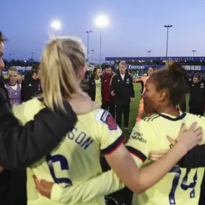 Arsenal Women's Coach Jonas Eidevall Speaks to Team After FA WSL Match