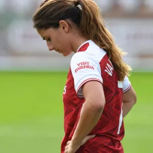 Arsenal Women's Danielle van de Donk Reacts After Arsenal v Reading FA WSL Match