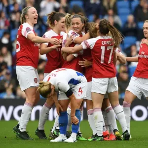 Arsenal Women's Dominance: Van de Donk, Quinn, McCabe, and Miedema Celebrate Goals Against Brighton & Hove Albion Women Arsenal Women's Dominance: Van de Donk, Quinn, McCabe, and Miedema Celebrate Goals Against Brighton & Hove Albion Women