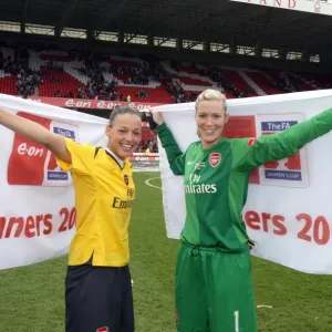 Arsenal Women's FA Cup Victory: Byrne and Sanderson Celebrate Arsenal Women's FA Cup Victory: Byrne and Sanderson Celebrate