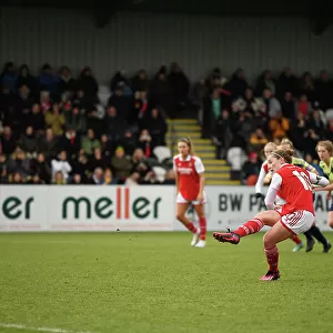 Arsenal Women's FA Cup Victory: Kim Little Scores Penalty against Leeds