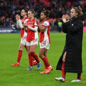 Arsenal Women's FA Cup Victory: Nikita Parris Celebrates with Fans after Arsenal v Chelsea Final Arsenal Women's FA Cup Victory: Nikita Parris Celebrates with Fans after Arsenal v Chelsea Final