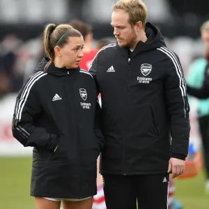 Arsenal Women's FA WSL Triumph: Jonas Eidevall and Katie McCabe Celebrate Over Manchester United Arsenal Women's FA WSL Triumph: Jonas Eidevall and Katie McCabe Celebrate Over Manchester United