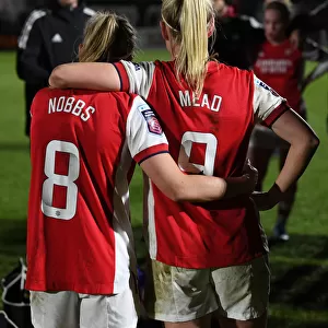 Arsenal Women's FA WSL Victory: Nobbs and Mead Celebrate Triumph over Brighton