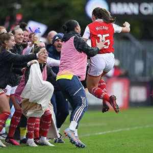Arsenal Women's Glory: Katie McCabe Scores the Second Goal Against Manchester City in FA Women's Super League