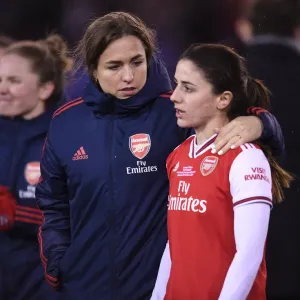 Arsenal Women's Heartbreak: Lia Walti Consoles Van de Donk after FA Womens Continental League Cup Final Loss to Chelsea