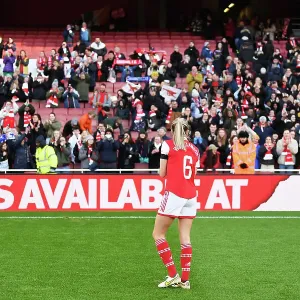 Arsenal Women's Historic FA WSL Victory: Leah Williamson Celebrates Triumph Over Chelsea at Emirates Stadium