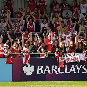 Arsenal Women's Historic Victory: Fans Celebrate at Meadow Park (2022-23)