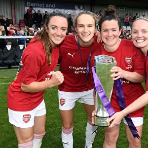 Arsenal Women's Historic WSL Title Win: Evans, Miedema, Mitchell, and Little Celebrate