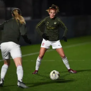 Arsenal Women's Katrine Veje Gears Up Ahead of Birmingham City Clash (FA WSL Continental Tyres Cup) Arsenal Women's Katrine Veje Gears Up Ahead of Birmingham City Clash (FA WSL Continental Tyres Cup)