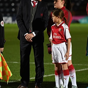 Arsenal Women's Manager Joe Montemurro Consults with Kim Little Before Continental Cup Final vs. Manchester City
