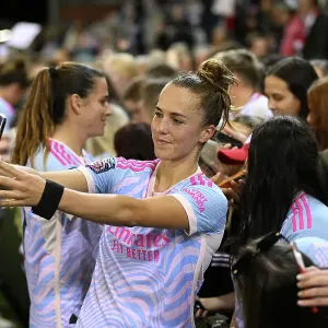Arsenal Women's Players Mingle with Fans after Manchester United Clash in Barclays Super League Arsenal Women's Players Mingle with Fans after Manchester United Clash in Barclays Super League