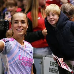 Arsenal Women's Players Mingle with Fans after Victory over Bristol City in Barclays WSL Arsenal Women's Players Mingle with Fans after Victory over Bristol City in Barclays WSL
