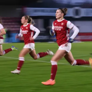 Arsenal Women's Post-Match Training: Steph Catley and Substitutes at Meadow Park