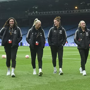 Arsenal Women's Squad Gathers Before FA WSL Cup Final Against Chelsea