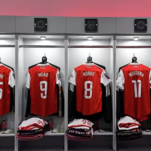 Arsenal Women's Squad Gear Up for Arsenal v West Ham United in Barclays FA WSL