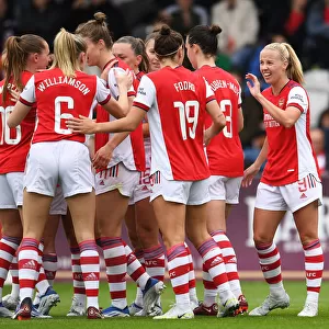 Arsenal Women's Super League Triumph: Vivianne Miedema's Hat-Trick Celebration