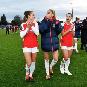 Arsenal Women's Super League Triumph: Celebrating Victory Over Everton with Lia Walti, Alessia Russo, and Emily Fox