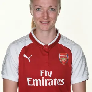Arsenal Women's Team: 2017 Photocall Featuring Louise Quinn