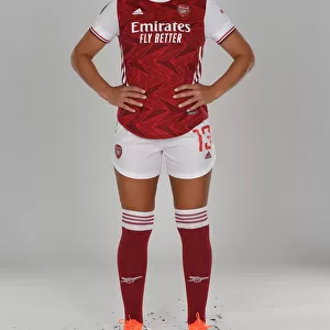 Arsenal Women's Team 2020-21: Lia Walti at Arsenal Photocall