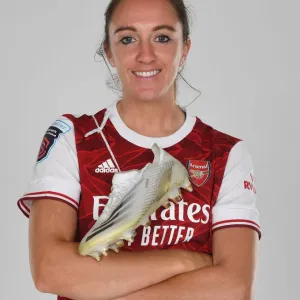 Arsenal Women's Team 2020-21: Lisa Evans at Arsenal Photocall
