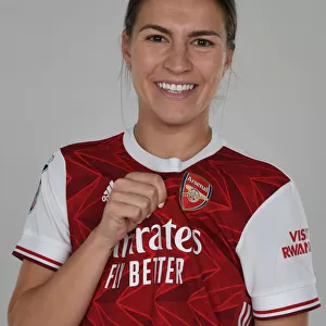 Arsenal Women's Team 2020-21: Steph Catley at Arsenal Womens Photocall